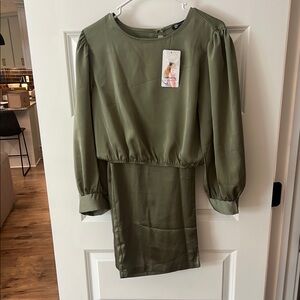 Elegant Olive Green two piece set